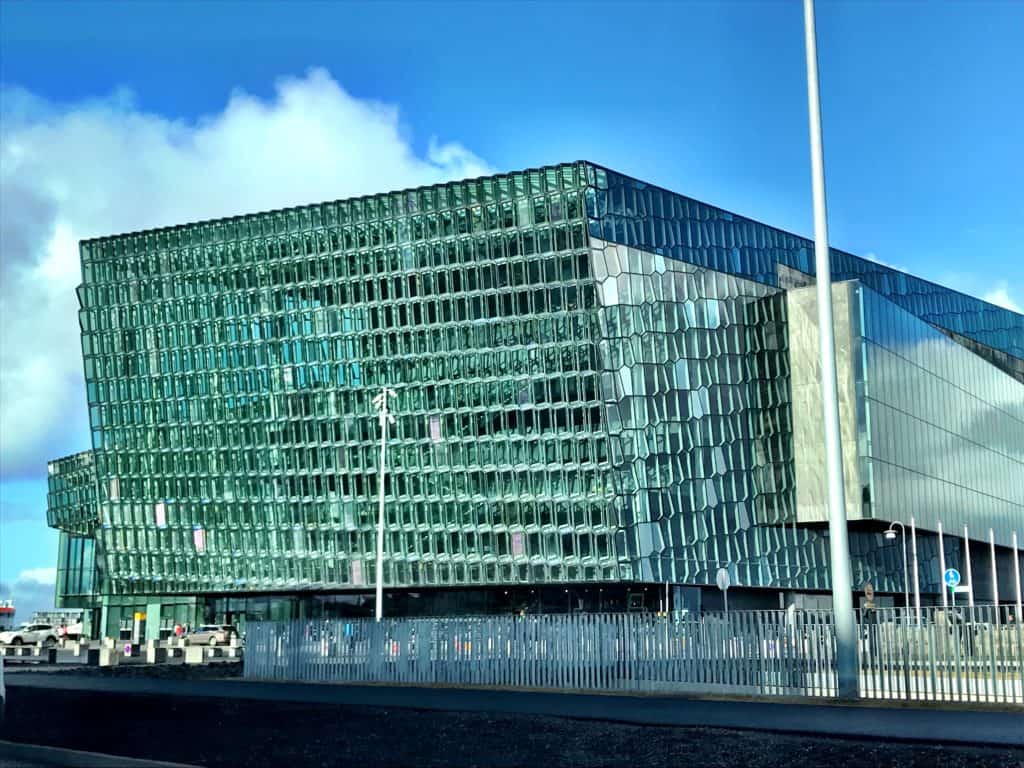 Harpa Concert Hall Iceland on a Sunny Day