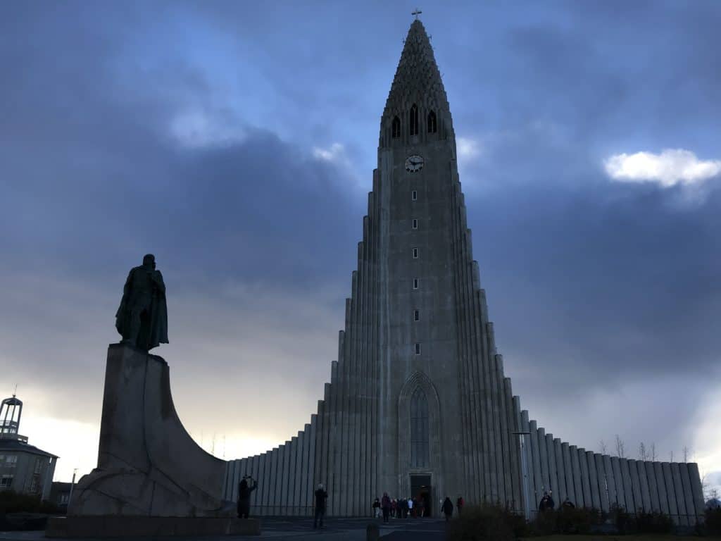 Leif Eriksson Statue and Church Iceland