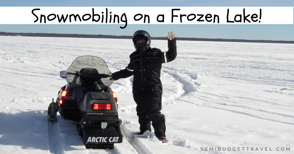Blog Banner (FB Ad Size) - Snowmobiling on a Frozen Lake SBT