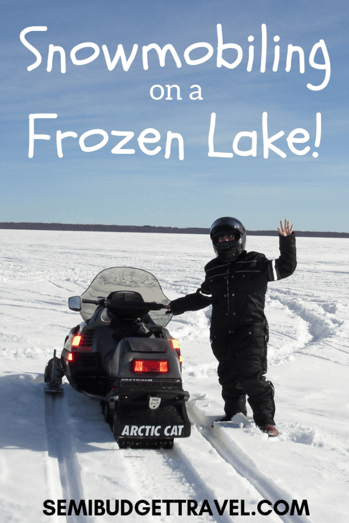Pinterest - Snowmobiling on a Frozen Lake SBT