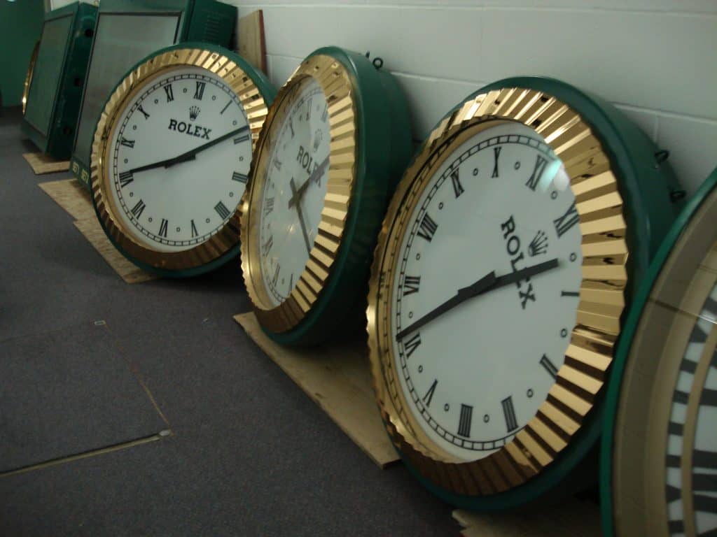 Wimbledon Rolex Clocks