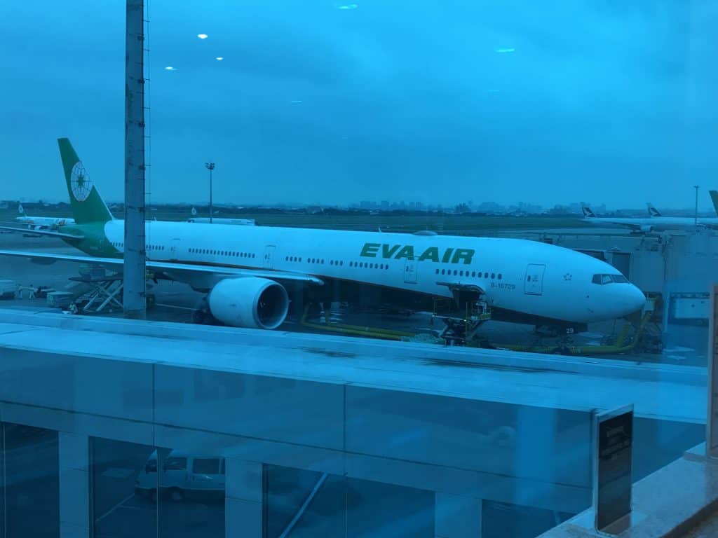 EVA Air Plane at Taipei Airport
