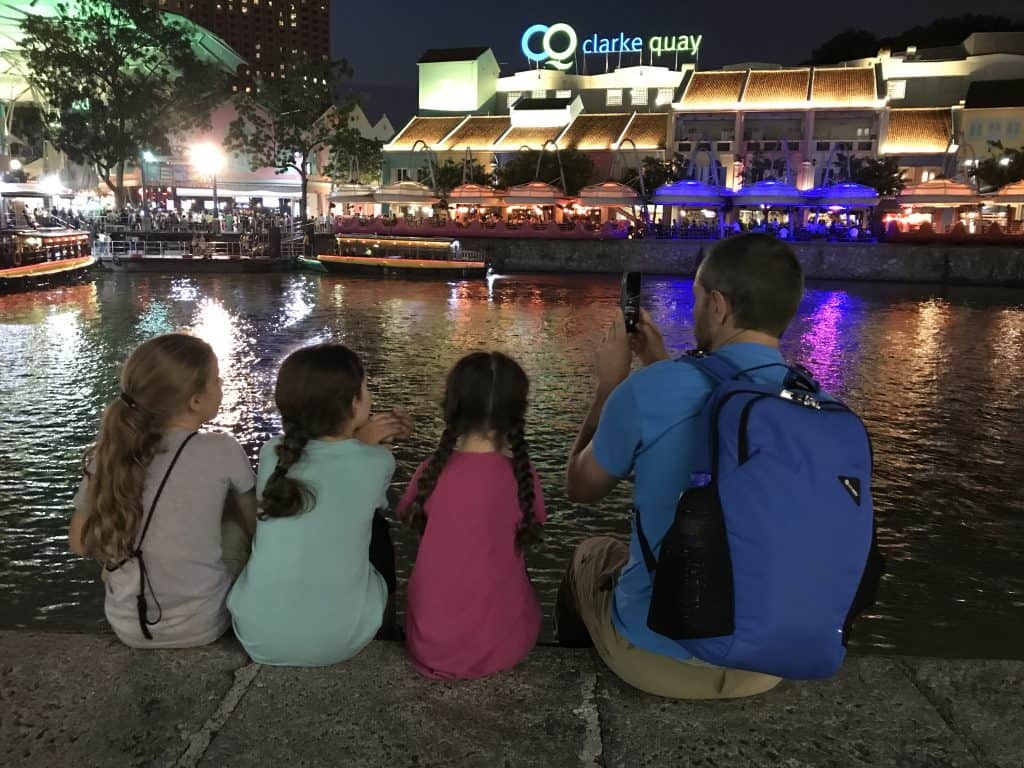 Singapore Clarke Quay Night Lights