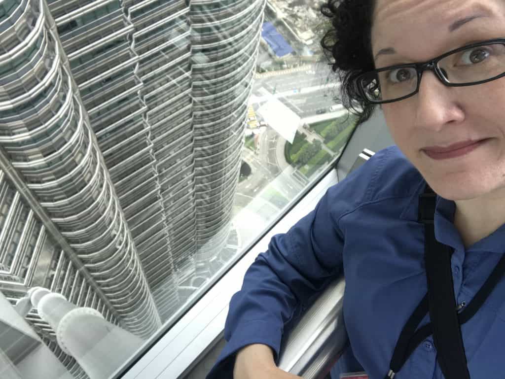 View from Skybridge Petronas Twin Towers KL
