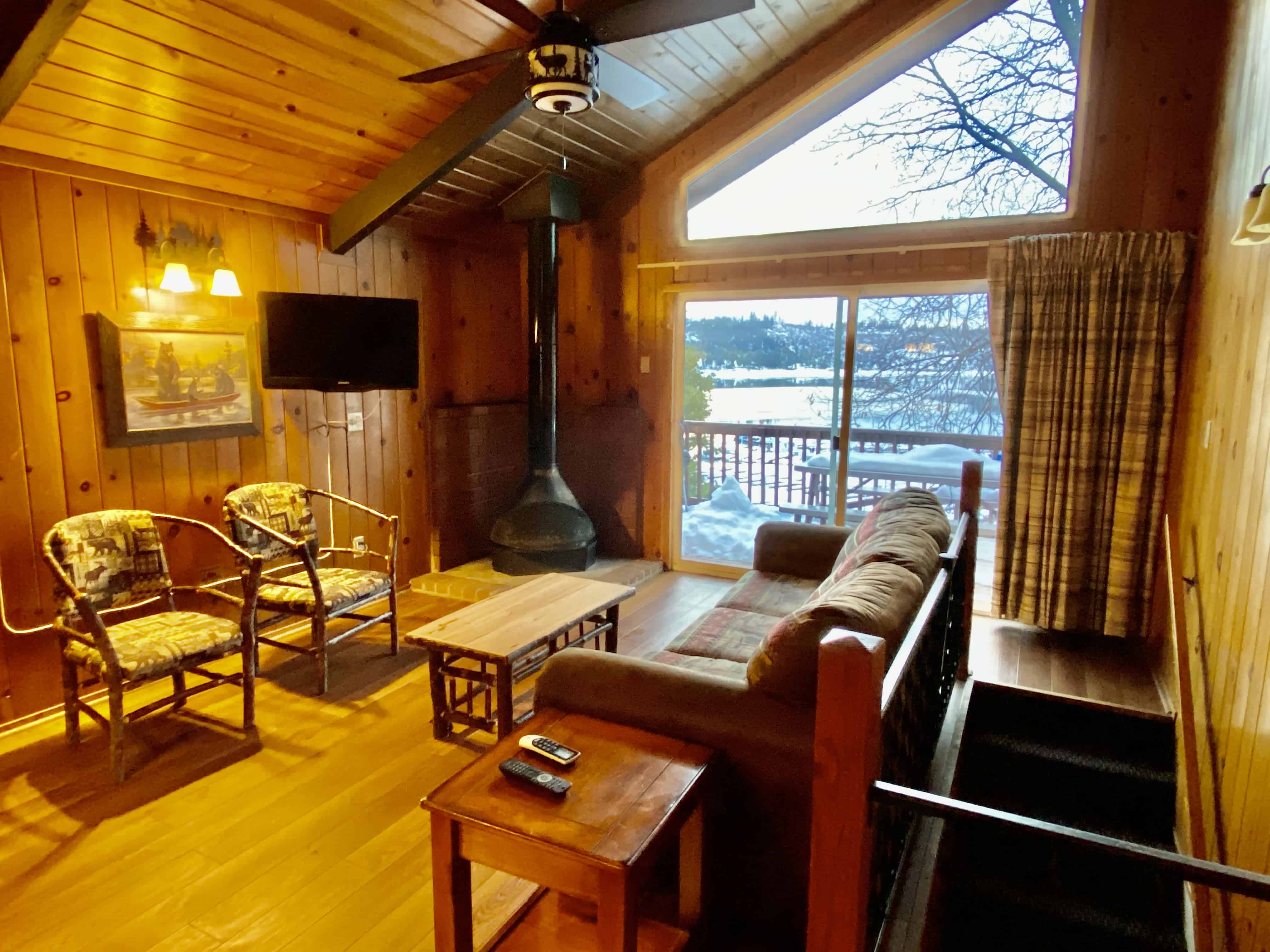 Pines Resort Chalet Living Room