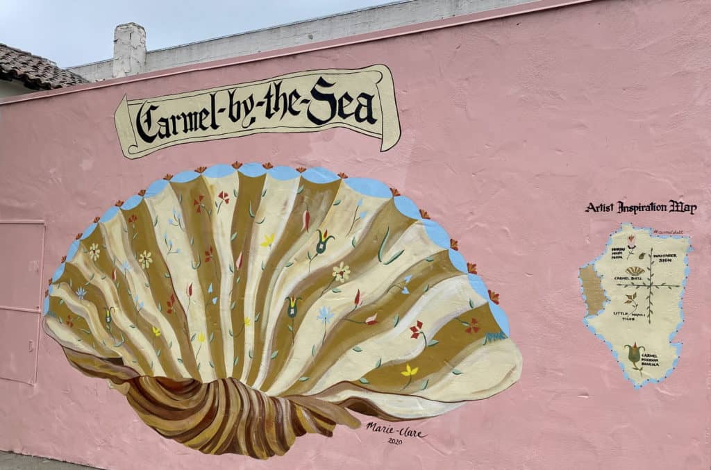 The Carmel Shell Mural in Carmel by the Sea CA