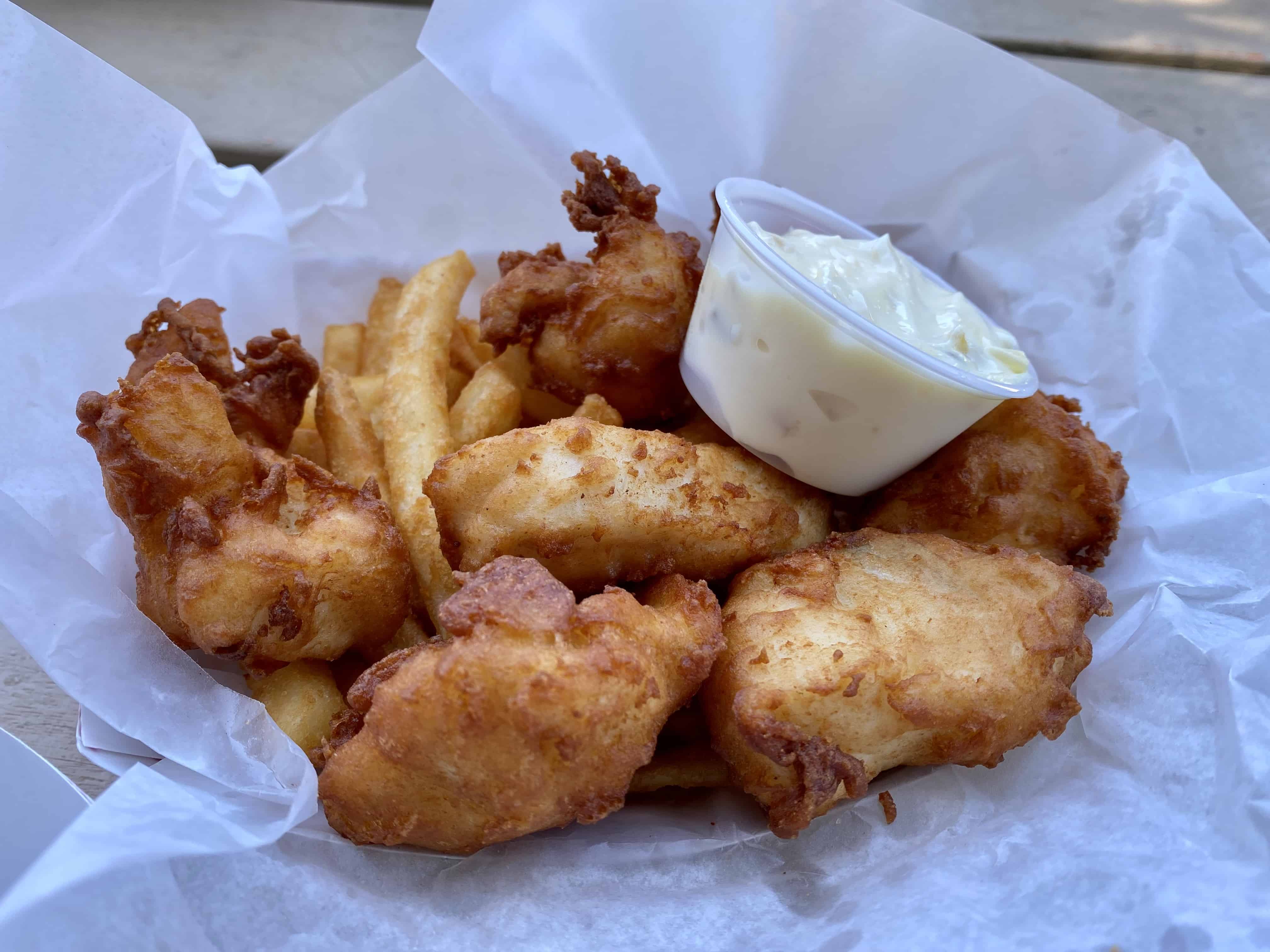 Fish and Chips at South Beach Fish Market in Newport Oregon