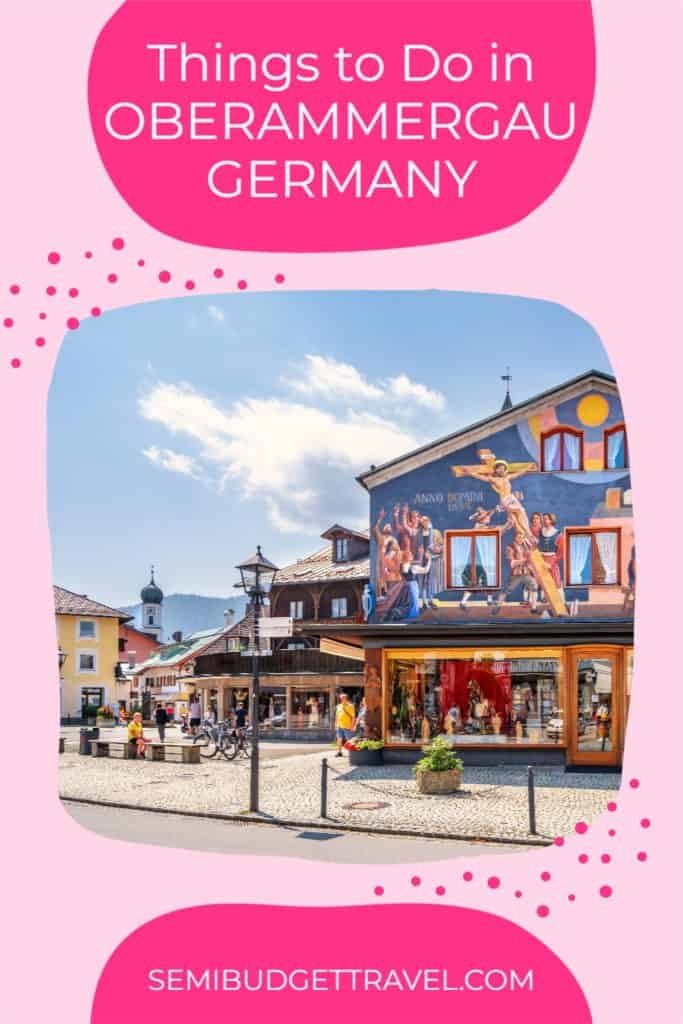 Oberammergau Germany Winter Ski Sports European Travel Advertisement Art Poster 