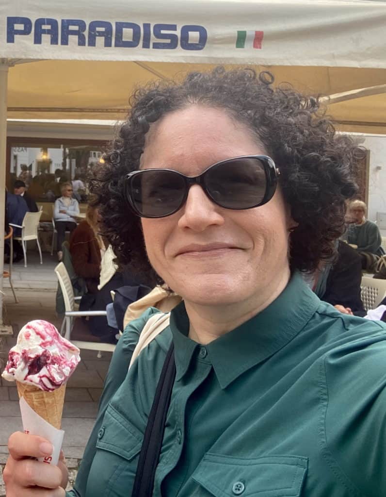 Ice Cream from Eiscafe Paradiso in Oberammergau Germany