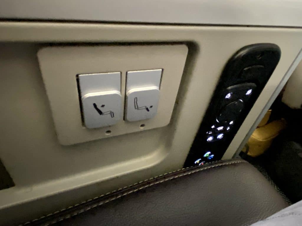 Seat Controls and Remote Control