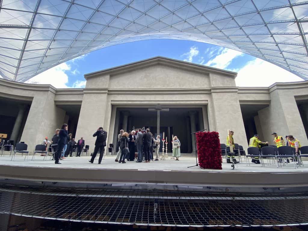 Passion Play Theater Stage with Roof Covering Stage