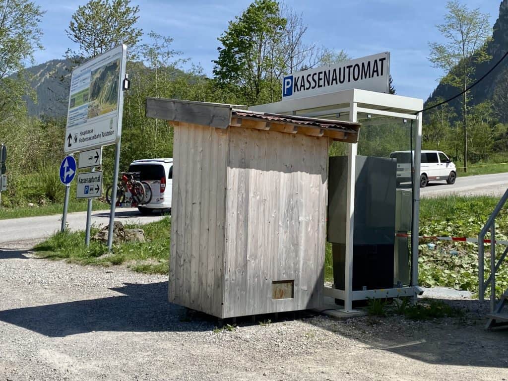 Parking Pay Station at Kolbensattel Oberammergau