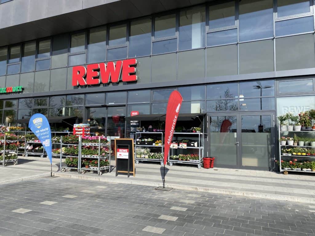 REWE Grocery Store in Unterschleissheim Germany