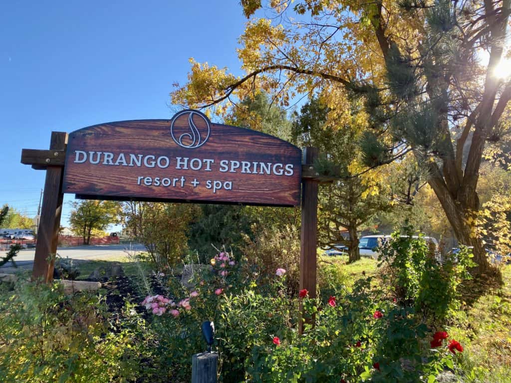 Durango Hot Springs Resort and Spa Sign