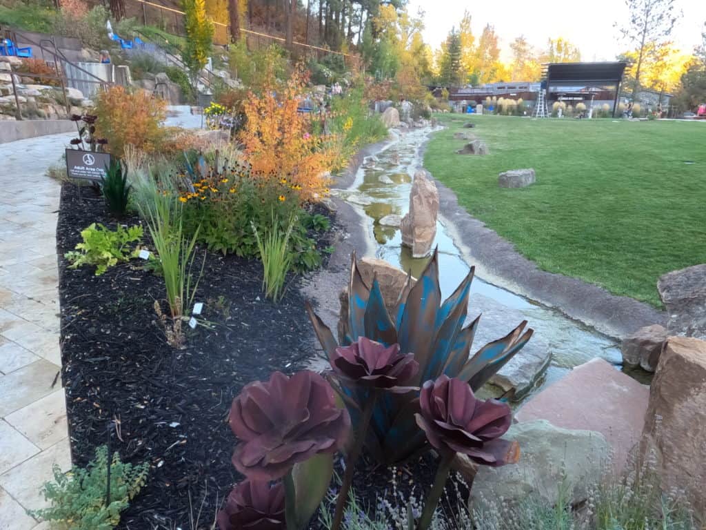 Landscaping Between Adult Area and Family Area